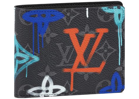 lv graffiti wallet